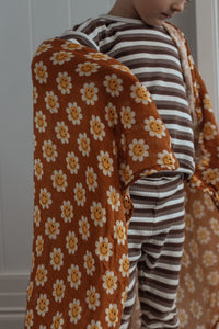 Thumbnail for ‘Happy Days’ Organic Muslin Swaddle Wrap (Bamboo + Organic Cotton)