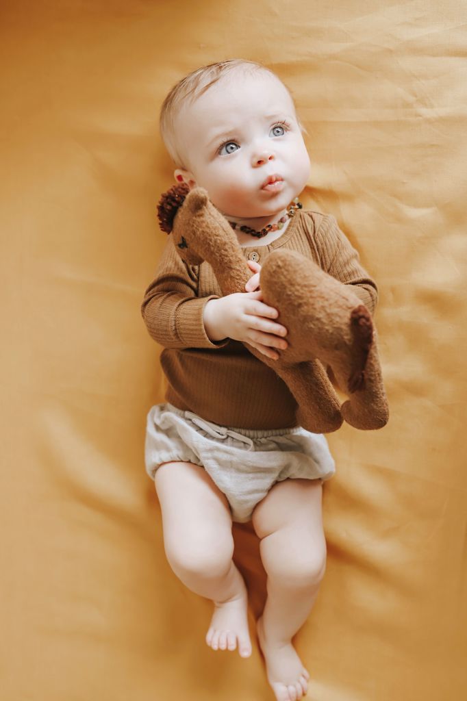 100% Pure Linen Cot Sheet - Sunshine