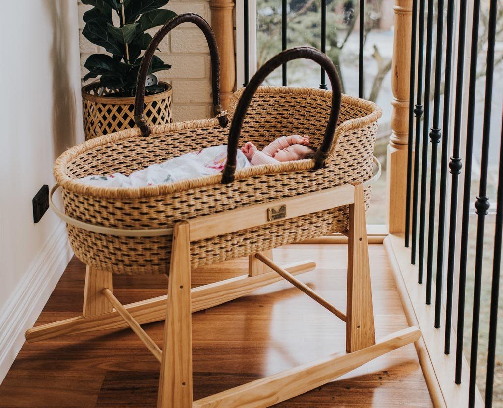 Moses Basket With Stand Australia