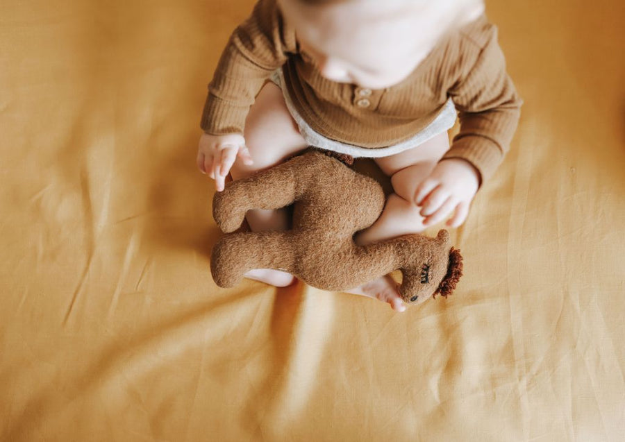 100% Pure Linen Cot Sheet - Sunshine