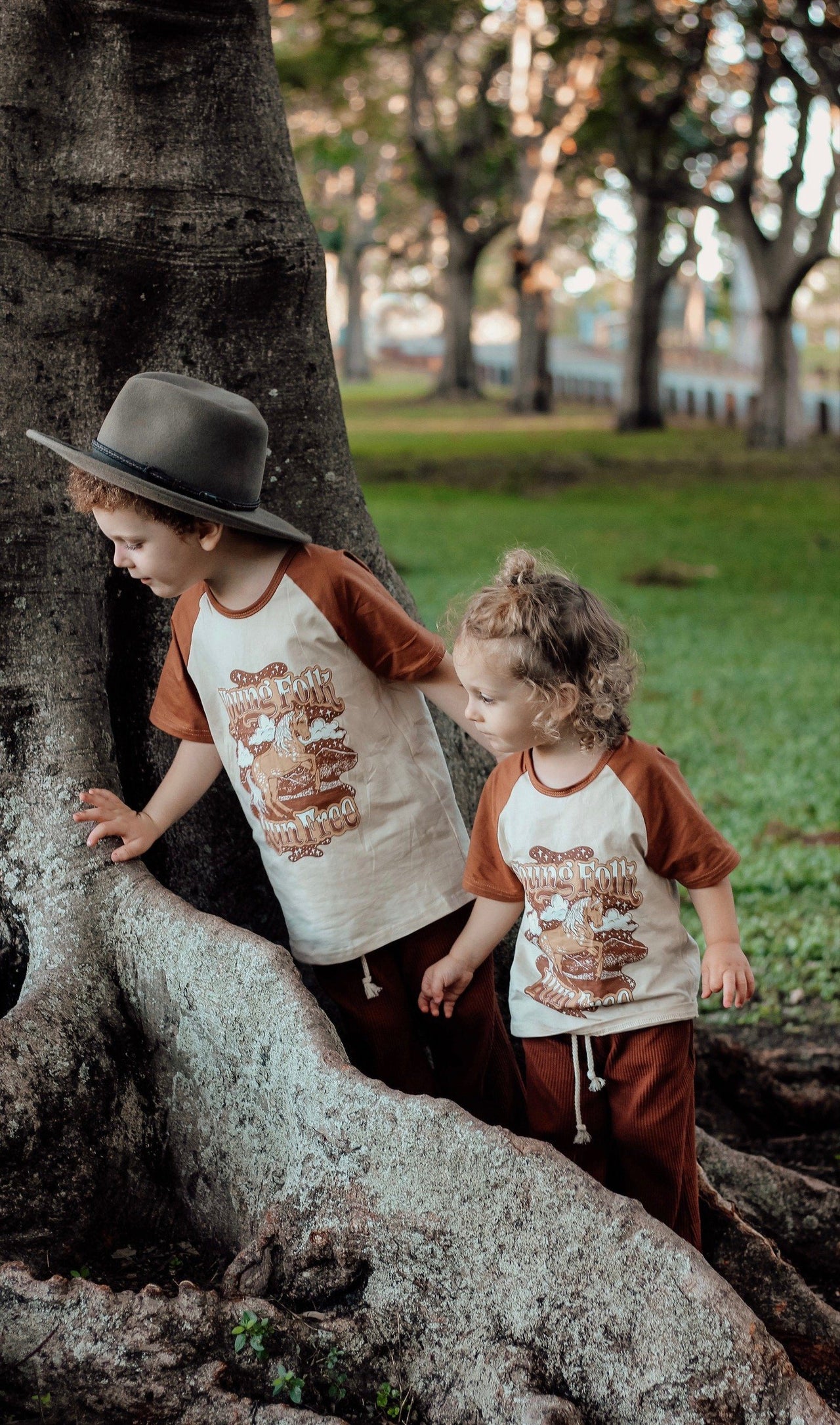 'Young Folk Run Free' Signature Tee // Children's