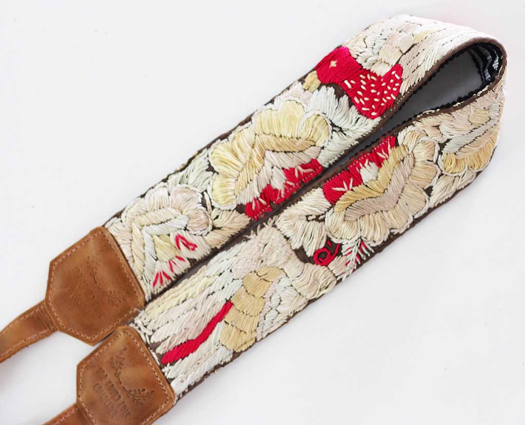 Guatemalan Embroidered Huipil Camera Strap