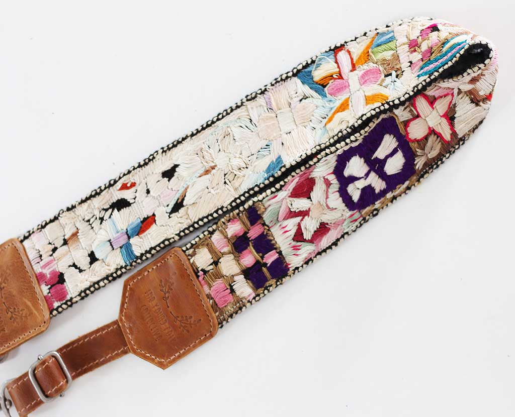 Guatemalan Embroidered Huipil Camera Strap