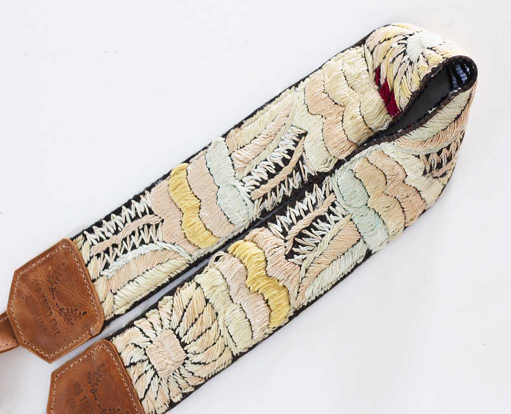 Guatemalan Embroidered Huipil Camera Strap