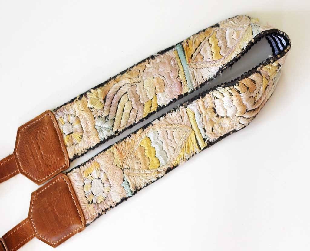 Guatemalan Embroidered Huipil Camera Strap