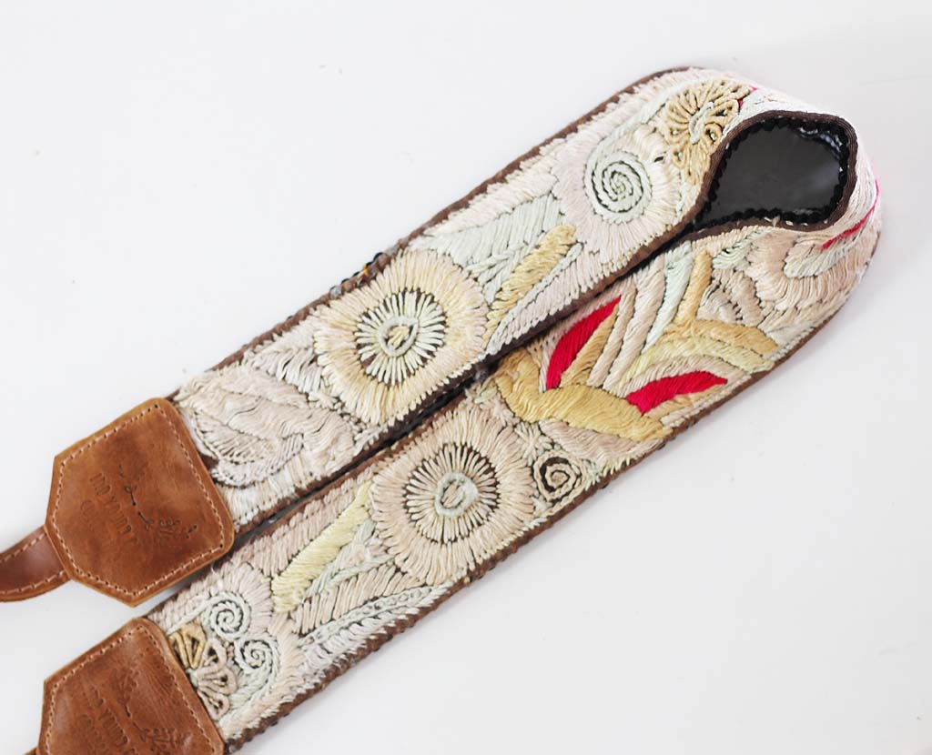 Guatemalan Embroidered Huipil Camera Strap