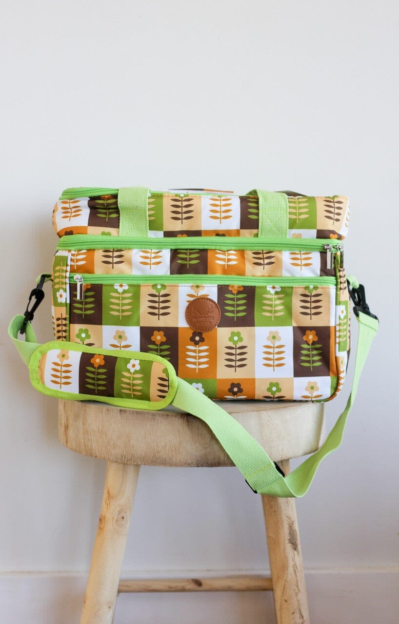 green cooler bag