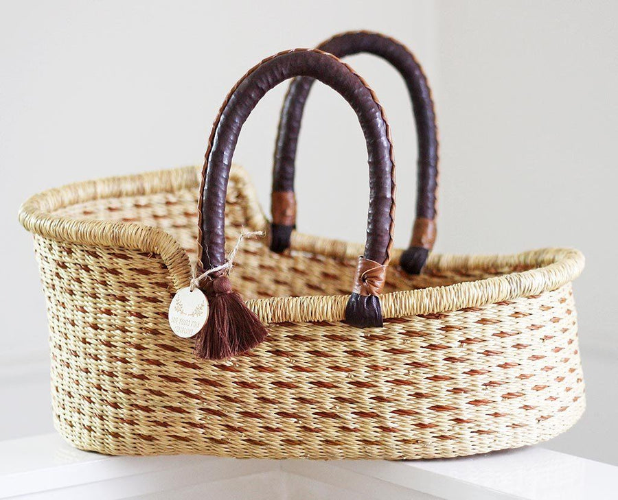 dolls moses basket with stand