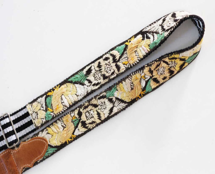 Embroidered Huipil Guitar Strap