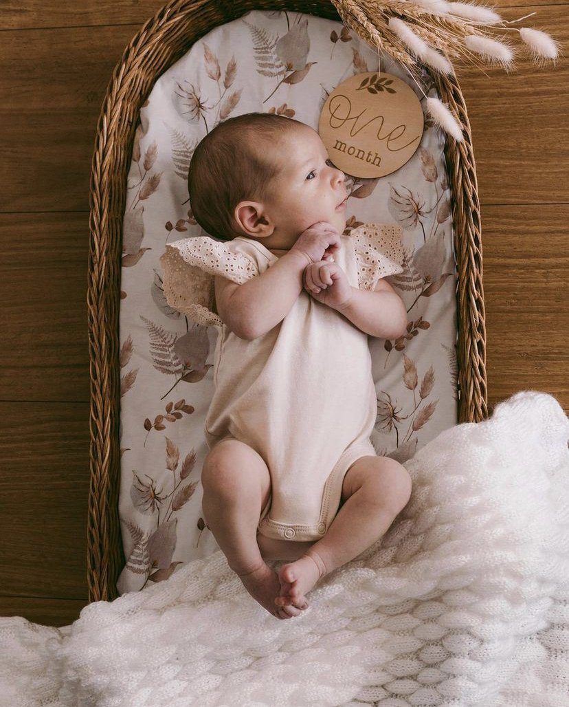 Baby Changing Basket - ‘Heirloom’ (Mattress Included)