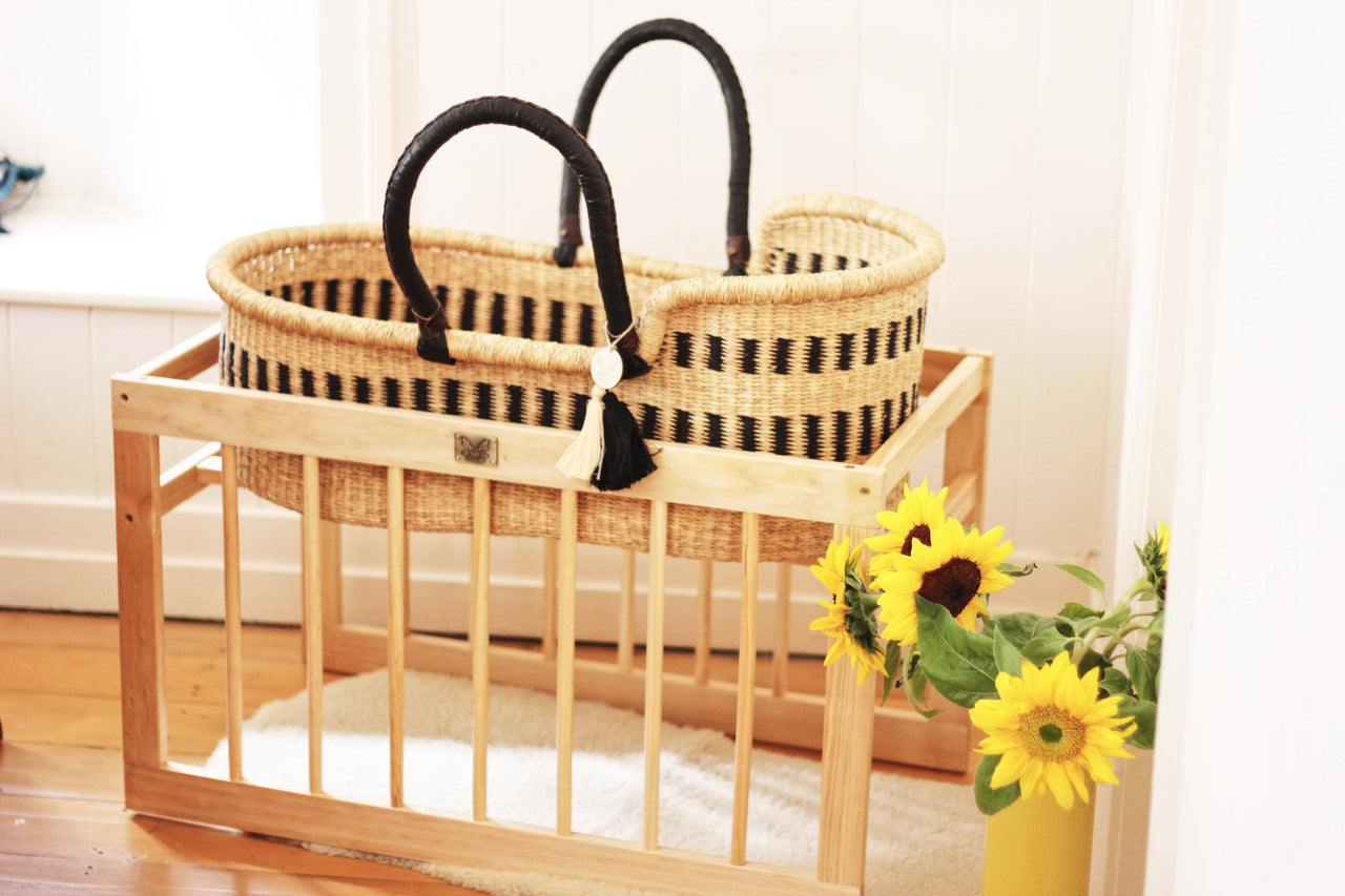 Stationary Moses Basket Stand - Raw