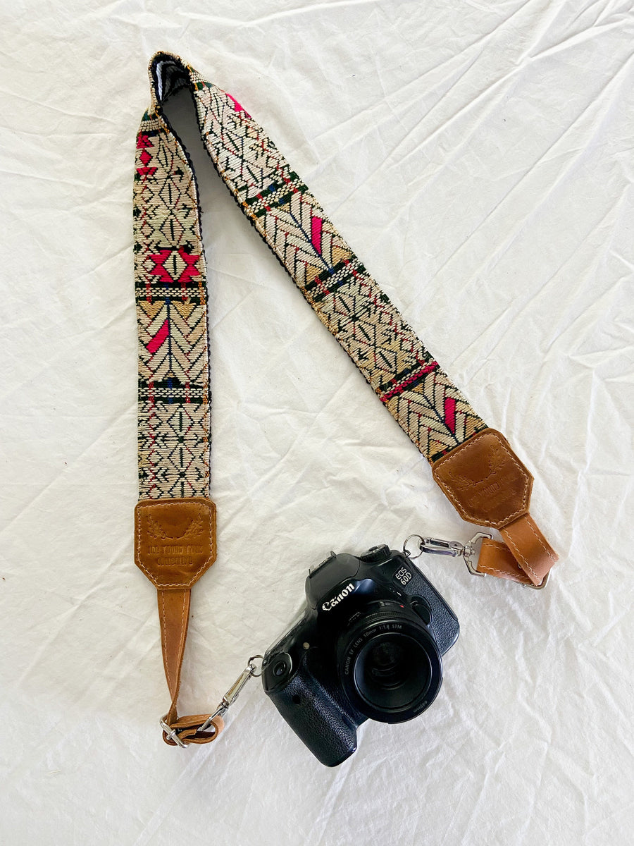 Guatemalan Embroidered Huipil Camera Strap