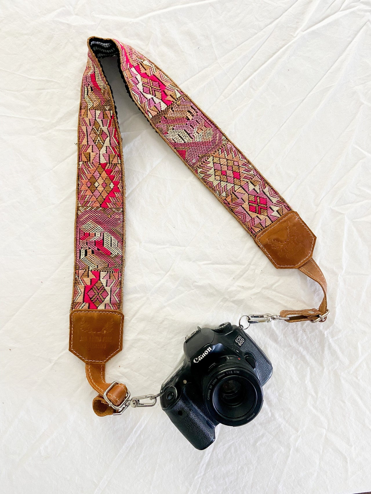 Guatemalan Embroidered Huipil Camera Strap