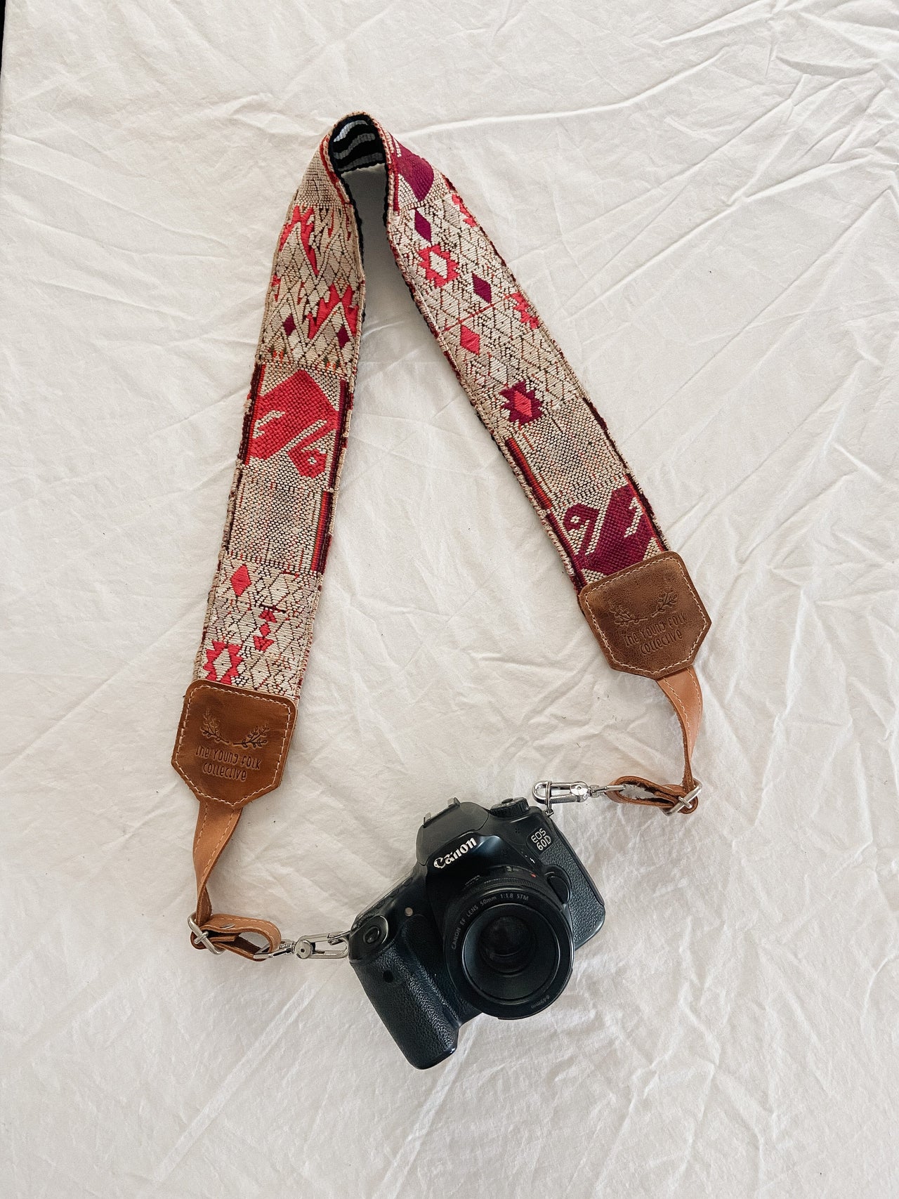 Guatemalan Embroidered Huipil Camera Strap