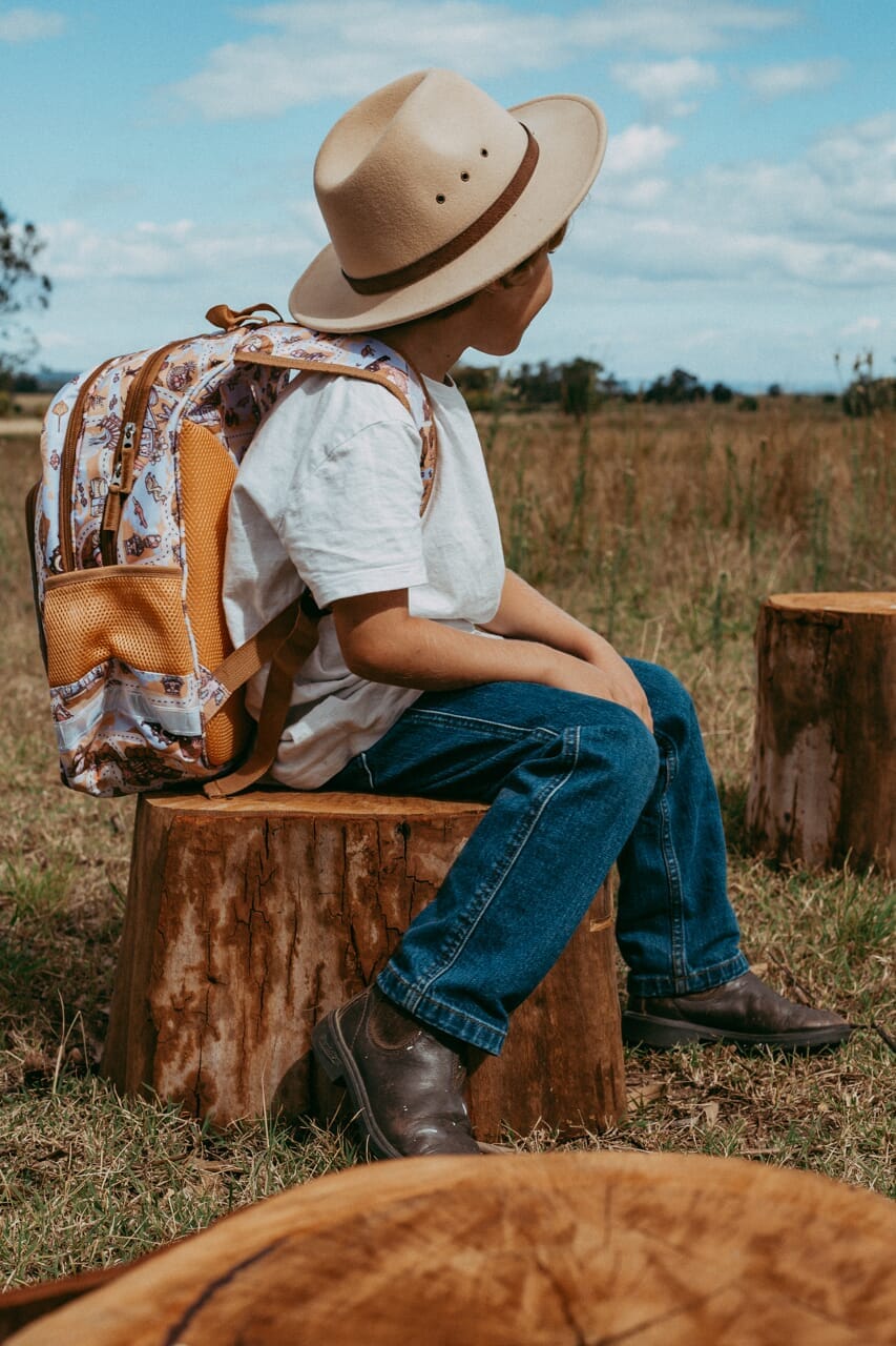 side of kangaroo kids backpack