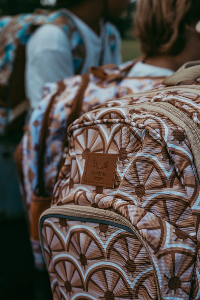 retro sun kids backpack