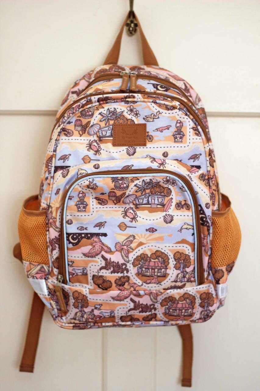 kids backpack peach