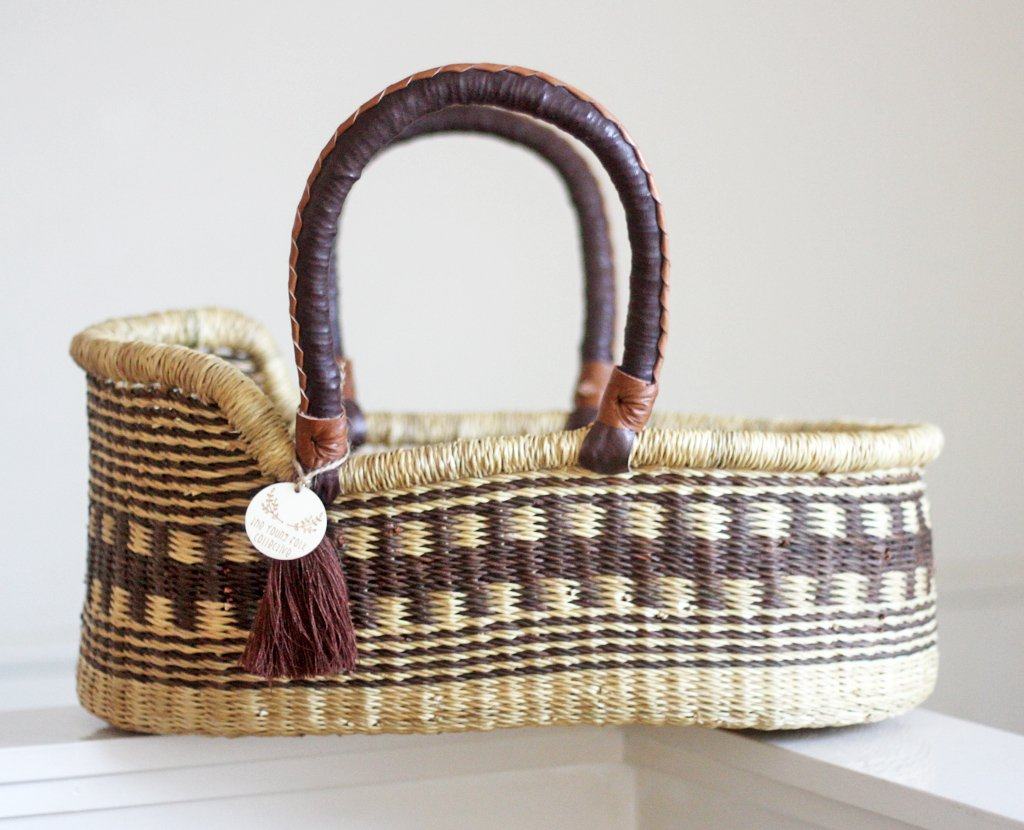 'Jabari - Brown' Mini Moses Doll Basket