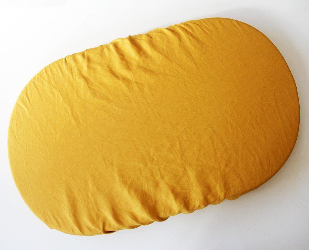 yellow moses basket sheets