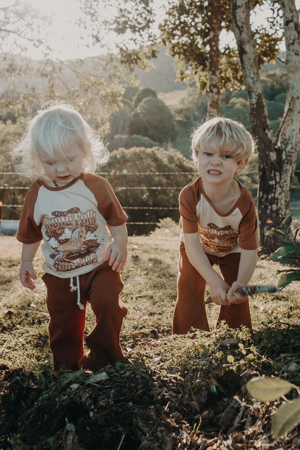 'Young Folk Run Free' Signature Tee // Children's