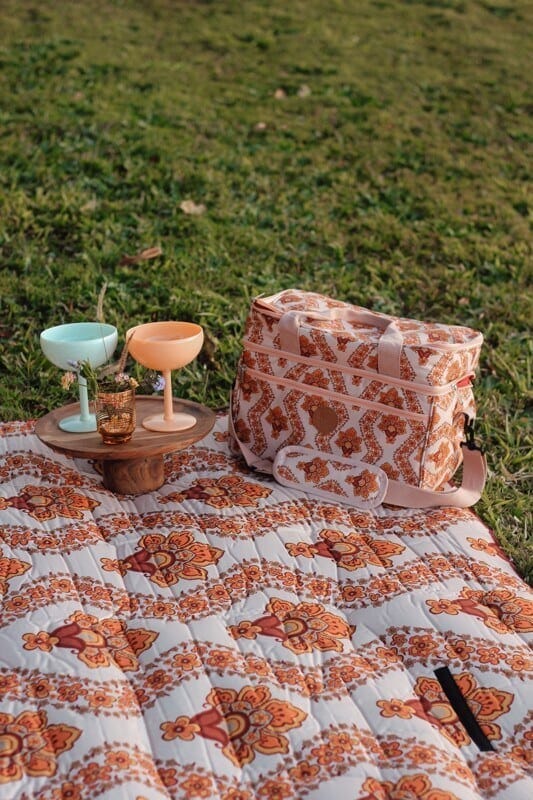 retro picnic rug