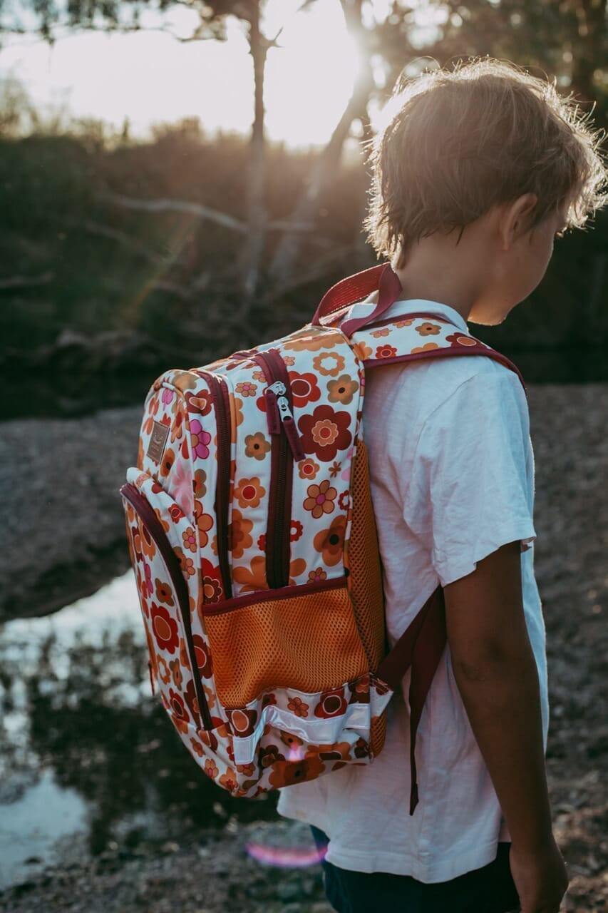 retro kids backpack