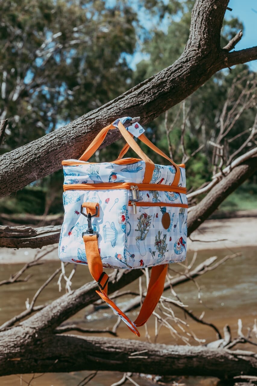 retro picnic cooler bag