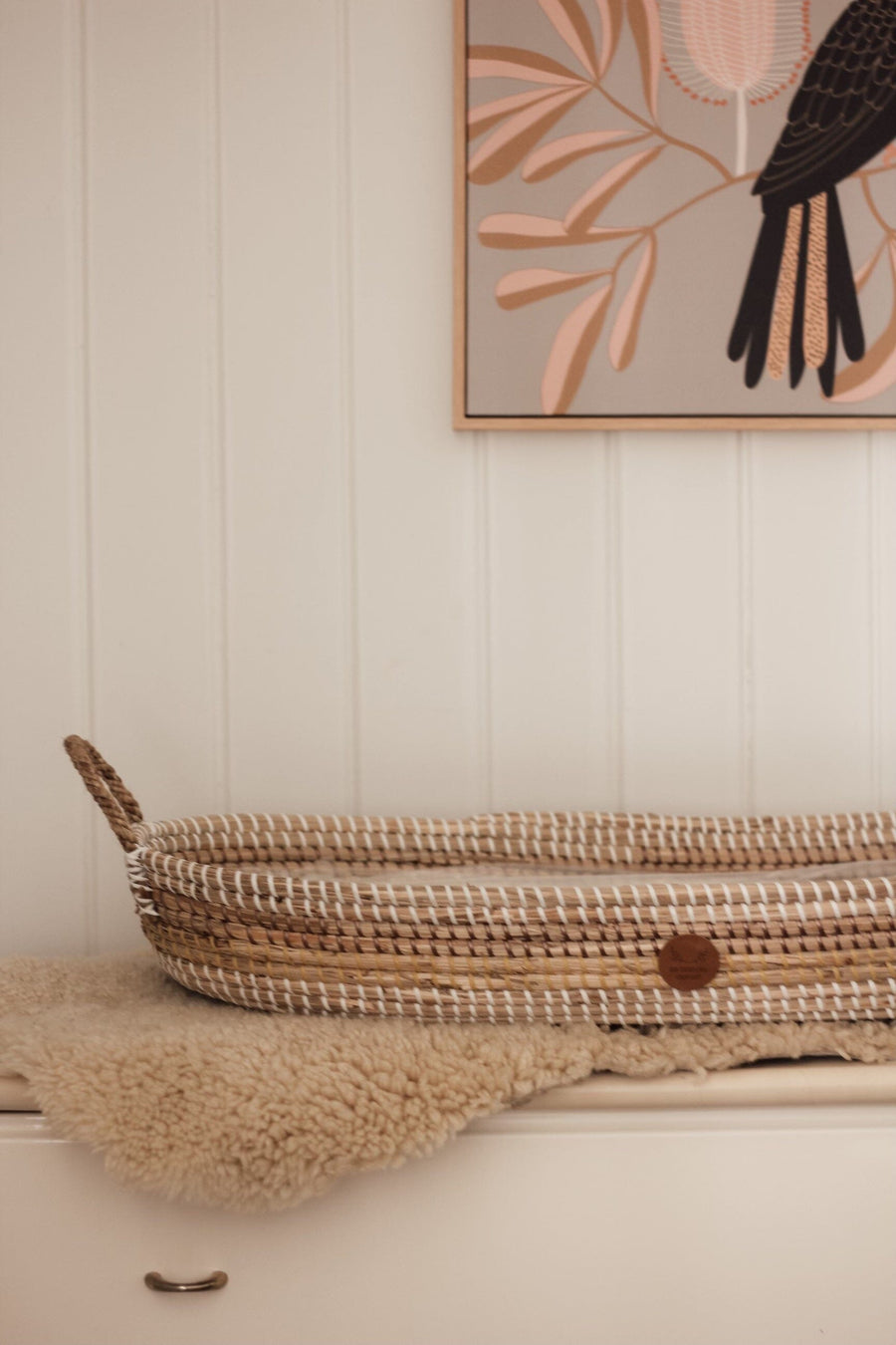 Baby Changing Basket - 'Sunflower' (Mattress Not Included)